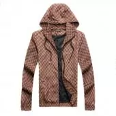 nouvelle jaqueta louis vuitton prix bas damier hoodie brown